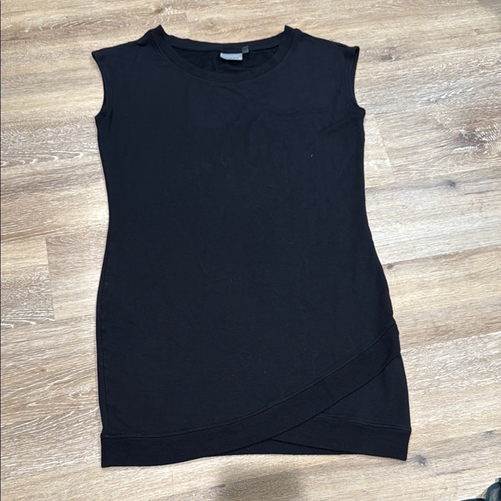 Athleta Women’s Black Midi Dress Stretch Size Small - Picture 3 of 13